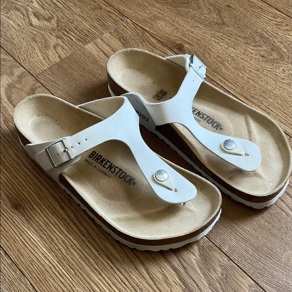 White Birkenstocks size 38